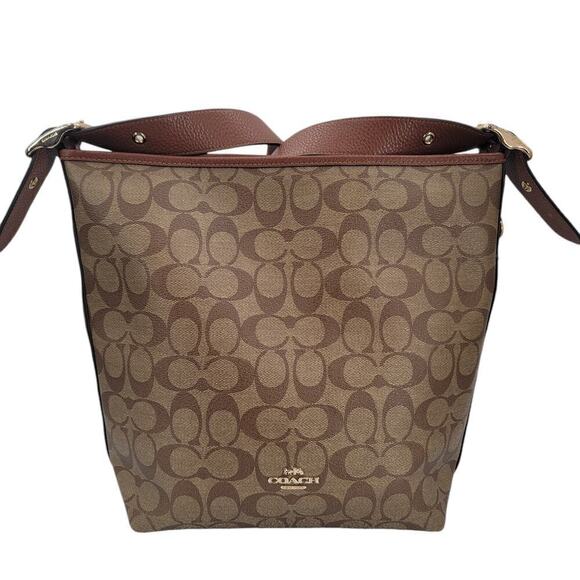 Coach Factory Val Duffle Bag In Signature Canvas Shoulder Bag - Picture 3 of 15